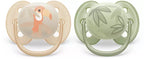 Philips Avent suzeta silicon Ultra Soft 0-6 luni 2 buc Boy animal