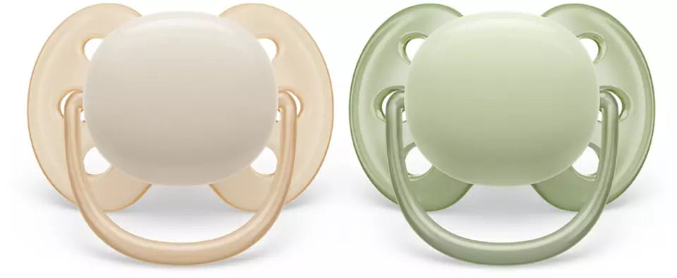Philips Avent suzeta silicon Ultra Soft 0-6 luni 2 buc Boy neutral