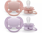 Philips Avent suzeta silicon Ultra Soft 0-6 luni 2 buc Girl