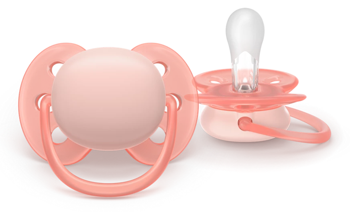 Philips Avent suzeta silicon Ultra Soft 0-6 luni 2 buc Girl