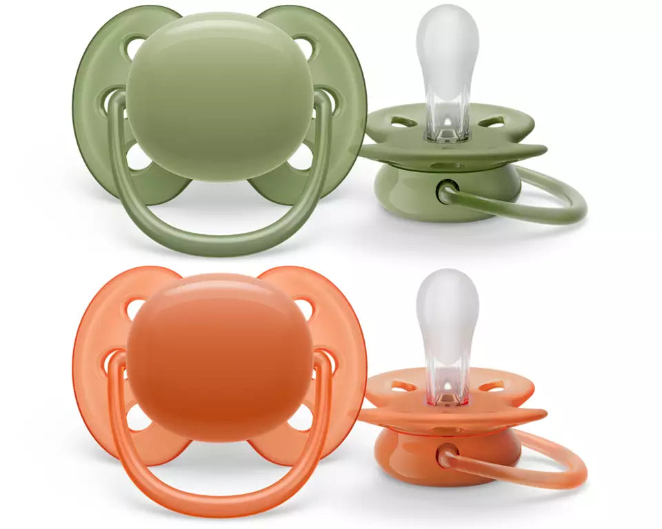 Philips Avent suzeta silicon Ultra Soft 18m+ 2 buc Neutral