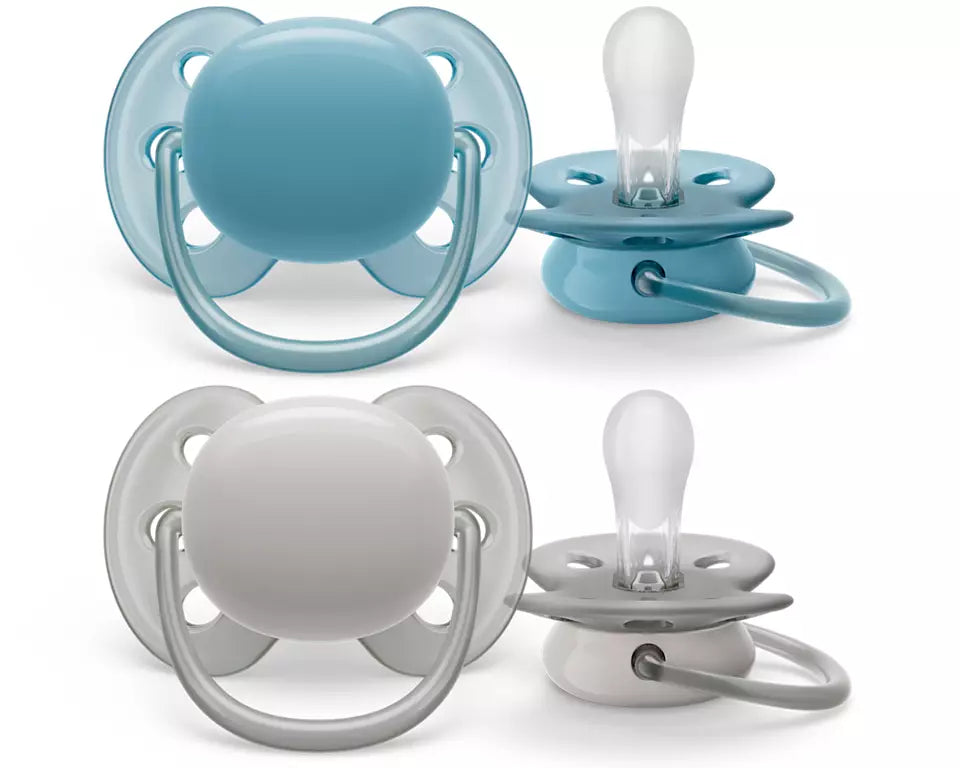 Philips Avent suzeta silicon Ultra Soft 6-18 luni 2 buc Boy Imagine principală a produsului