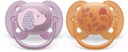 Philips Avent suzeta silicon Ultra Soft 6-18 luni 2 buc Girl animal