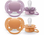Philips Avent suzeta silicon Ultra Soft 6-18 luni 2 buc Girl neutru