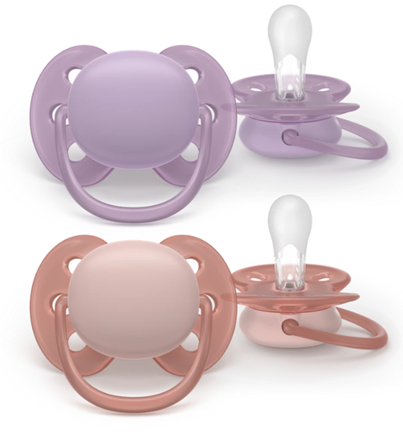 Philips Avent suzeta silicon Ultra Soft 6-18 luni 2 buc Girl Imagine principală a produsului