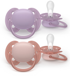 Philips Avent suzeta silicon Ultra Soft 6-18 luni 2 buc Girl