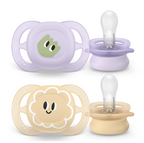 Philips Avent suzeta silicon Ultra Start 0-2 luni 2 buc Girl cu model