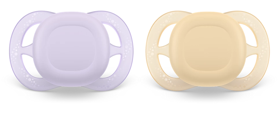 Philips Avent suzeta silicon Ultra Start 0-2 luni 2 buc Girl neutral