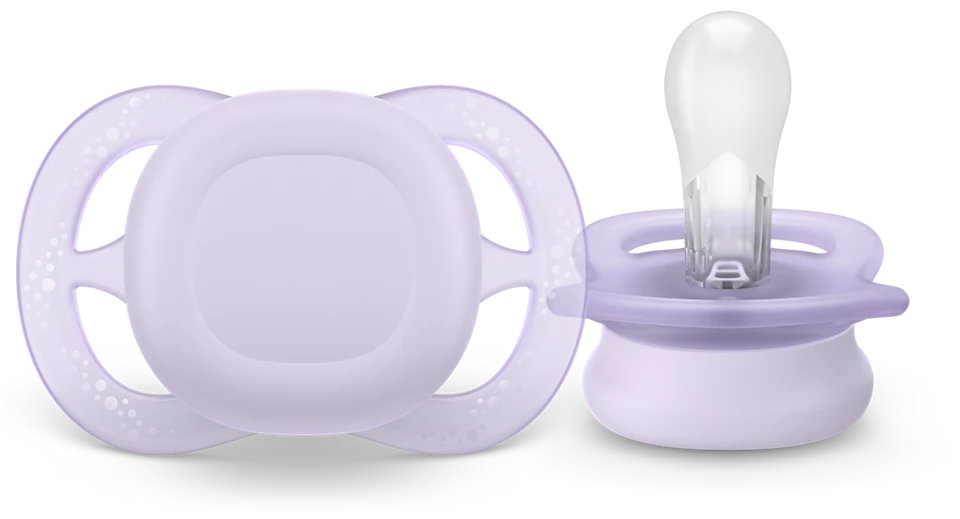Philips Avent suzeta silicon Ultra Start 0-2 luni 2 buc Girl neutral