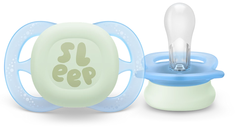 Philips Avent suzeta silicon Ultra Start Nighttime 0-2 luni 2 buc Boy