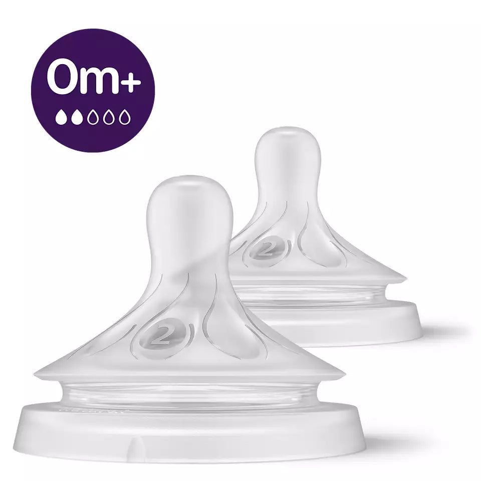 Philips Avent tetina debit 2 Natural Response 0m+ 2 buc