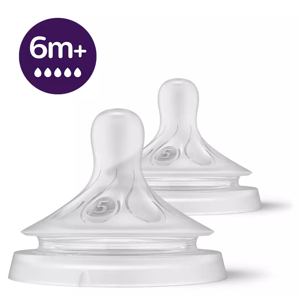 Philips Avent tetina debit 5 Natural Response 6m+ 2 buc Imagine principală a produsului