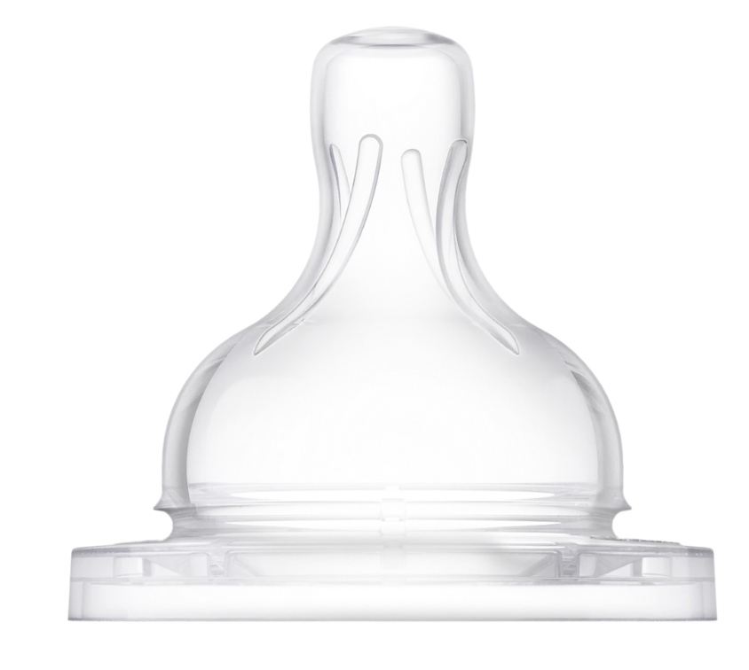 Philips Avent tetina silicon anti-colici debit  2/1m+ 2 buc Imagine secundară a produsului