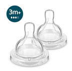 Philips Avent tetina silicon anti-colici debit  3/3m+ 2 buc
