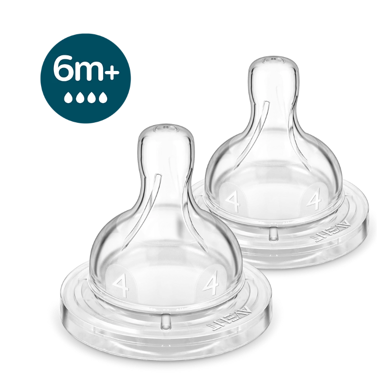 Philips Avent tetina silicon anti-colici debit  3/3m+ 2 buc Imagine principală a produsului