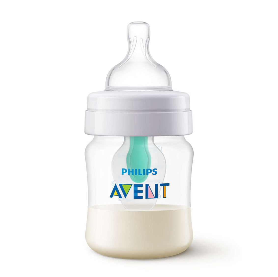 Philips Avent biberon AirFree 125 ml cu tetina silicon 0m+SCF810-14 01