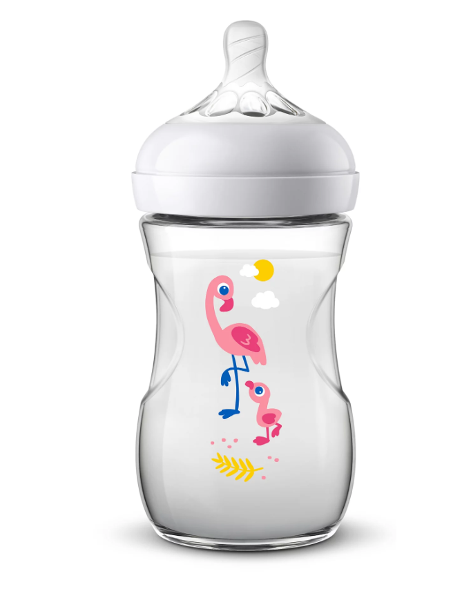Philips Avent biberon Natural 260 ml cu tetina silicon debit lent 02