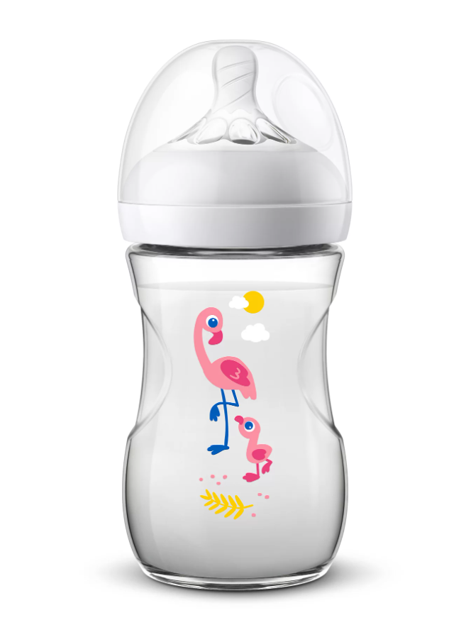 Philips Avent biberon Natural 260 ml cu tetina silicon debit lent 01