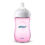 Philips Avent biberon Natural 260 ml cu tetina silicon debit lent 1m+ Roz SCF034-17 02