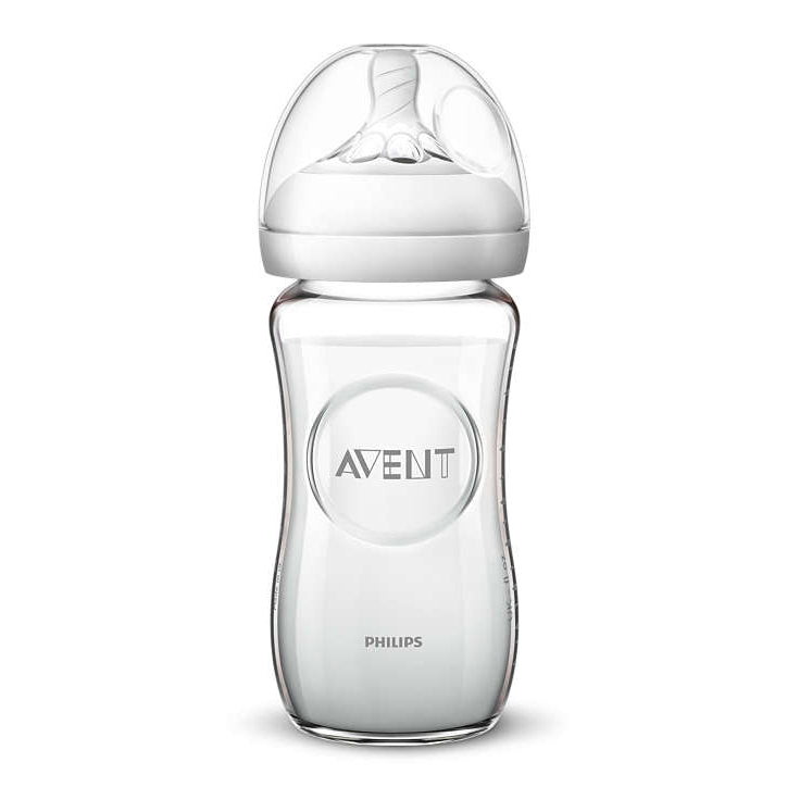 Philips Avent biberon Natural sticla 240 ml debit lent 1m+  