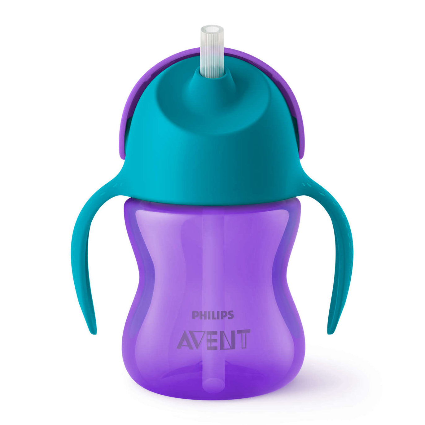 Philips Avent cana cu pai 9m+ 200 ml Mov Imagine secundară a produsului