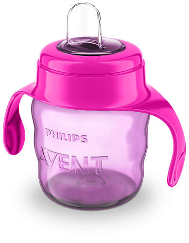 Philips Avent cana cu tetina de formare 6m+ 200 ml, Roz SCF551-03 01 Imagine principală a produsului