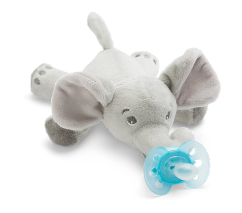 Philips Avent jucarie plus cu suzeta ultra soft 0m+, Elefant SCF348/13.01