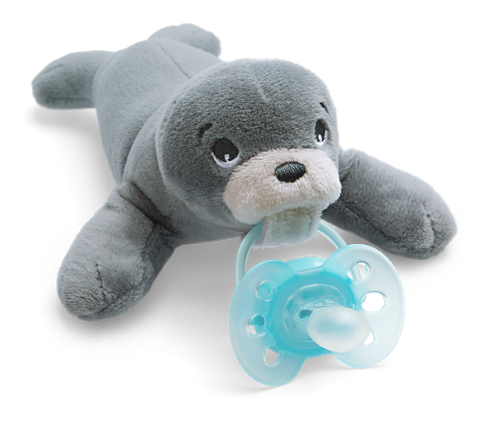 Philips Avent jucarie plus cu suzeta ultra soft 0m+, Foca SCF348-14.01