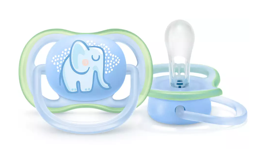 Philips Avent suzeta silicon Ultra Air 0-6 luni 1 buc Elefant Imagine principală a produsului