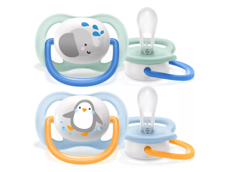 Philips Avent suzeta silicon Ultra Air 0-6 luni 2 buc Animal Boy 01 Imagine principală a produsului