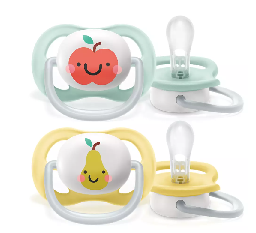 Philips Avent suzeta silicon Ultra Air 0-6 luni 2 buc Fructe Imagine principală a produsului