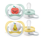 Philips Avent suzeta silicon Ultra Air 0-6 luni 2 buc Fructe