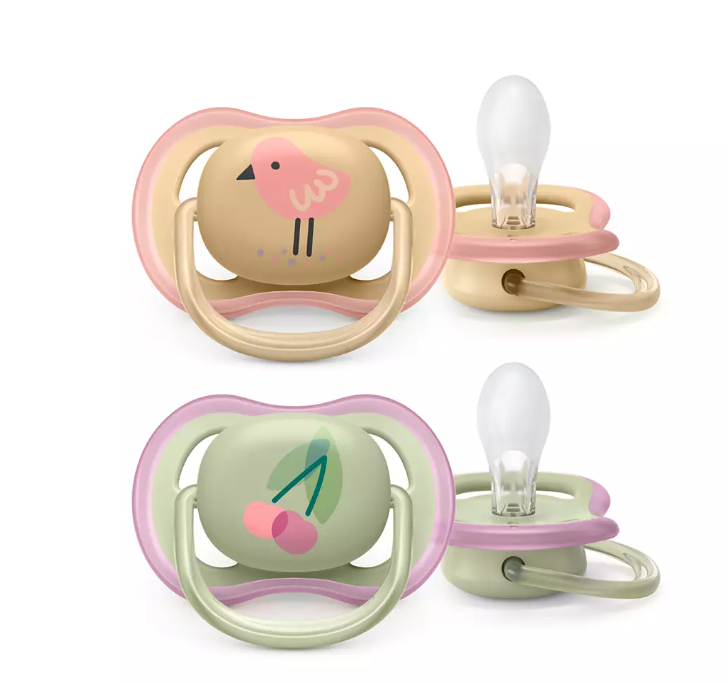 Philips Avent suzeta silicon Ultra Air 0-6 luni 2 buc Girl