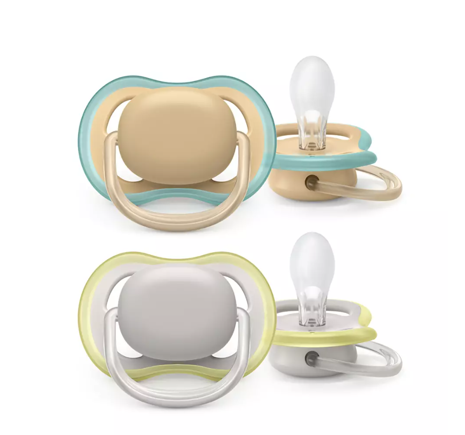 Philips Avent suzeta silicon Ultra Air 0-6 luni 2 buc Neutral