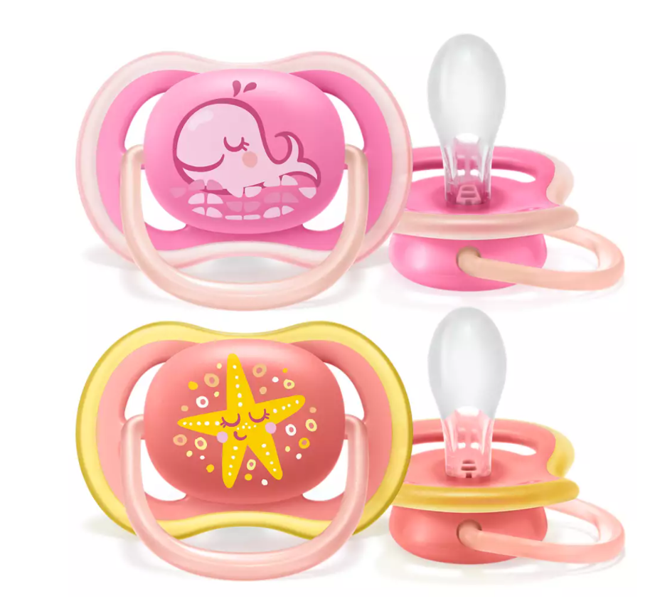 Philips Avent suzeta silicon Ultra Air 6-18 luni 2 buc  Fete  Imagine principală a produsului