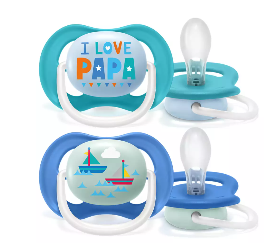 Philips Avent suzeta silicon Ultra Air 6-18 luni 2 buc  Happy 