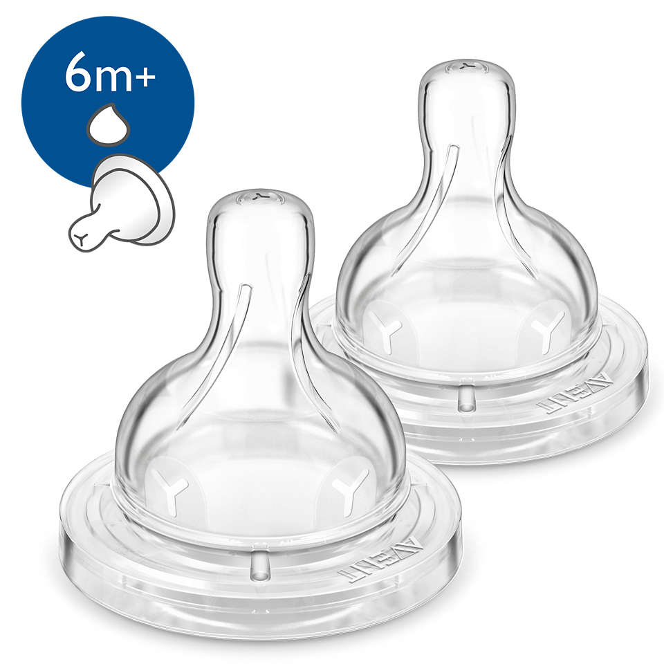 Philips Avent tetina silicon Classic+ Anticolic debit pentru hrana 