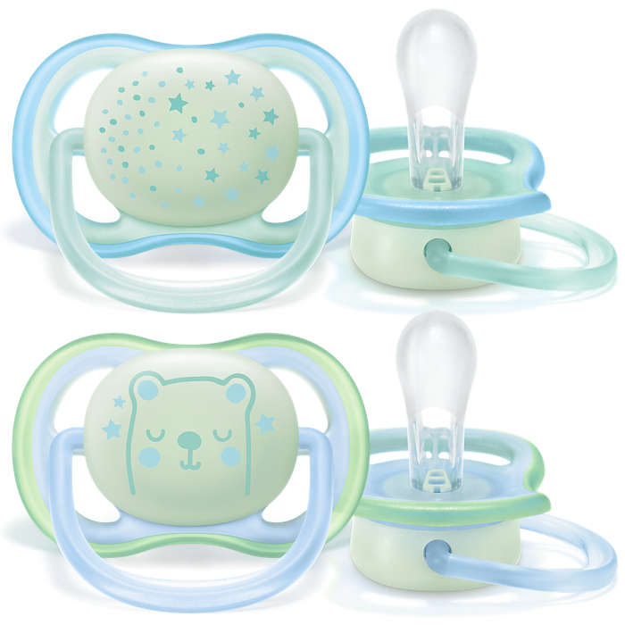 Philips Avent Ultra Air suzeta silicon 0-6 luni 2 buc, Baieti  01 Imagine principală a produsului
