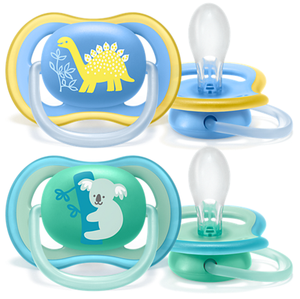 Philips Avent Ultra Air suzeta silicon 18m+ 2 buc, Baieti 01