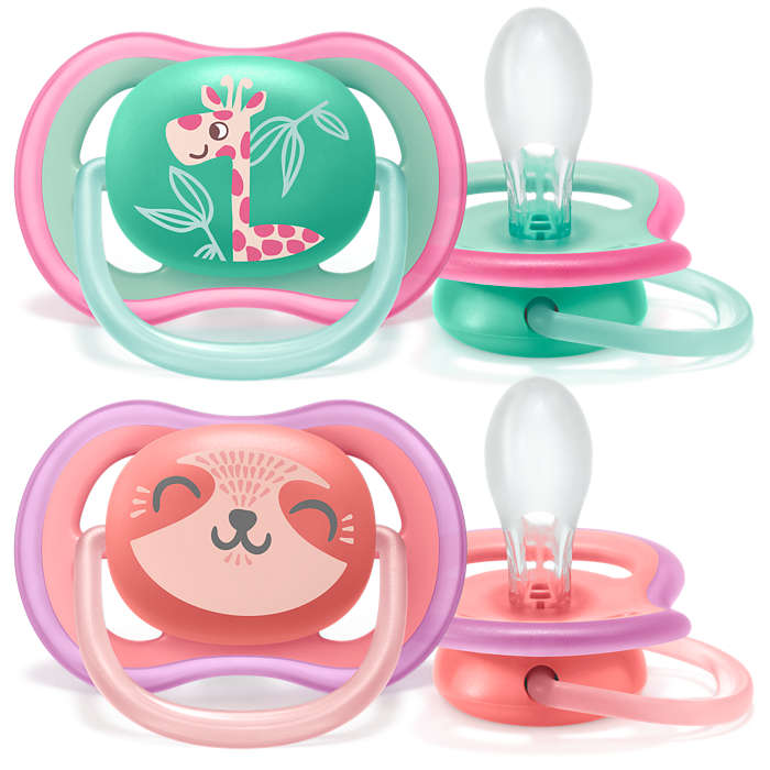 Philips Avent Ultra Air suzeta silicon 18m+ 2 buc, Fete  01 Imagine principală a produsului