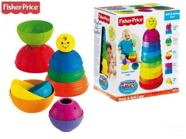Fisher Price Piramida Cupelor Colorate 6m+