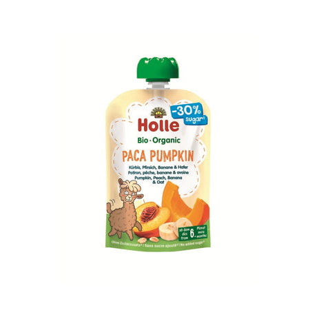 Holle Piure Bio de dovleac cu piersici, banane si ovaz Paca Pumpkin 6m+ 100 g