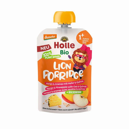 Holle Piure Bio din fructe cu cereale Lion Porridge 12m+ 100 g