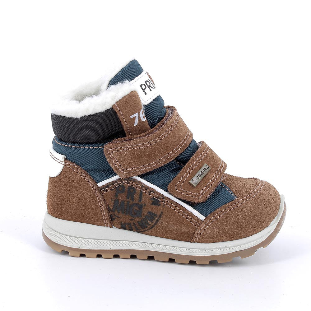 Primigi cizme baieti imblanite GORE-TEX 20-24 Marrone e blu con strap