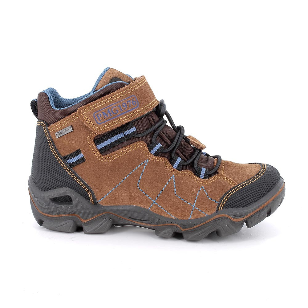 Primigi pantofi baieti cu siret elastic GORE-TEX 26-30 Scam Gomm Cuoio/Nero