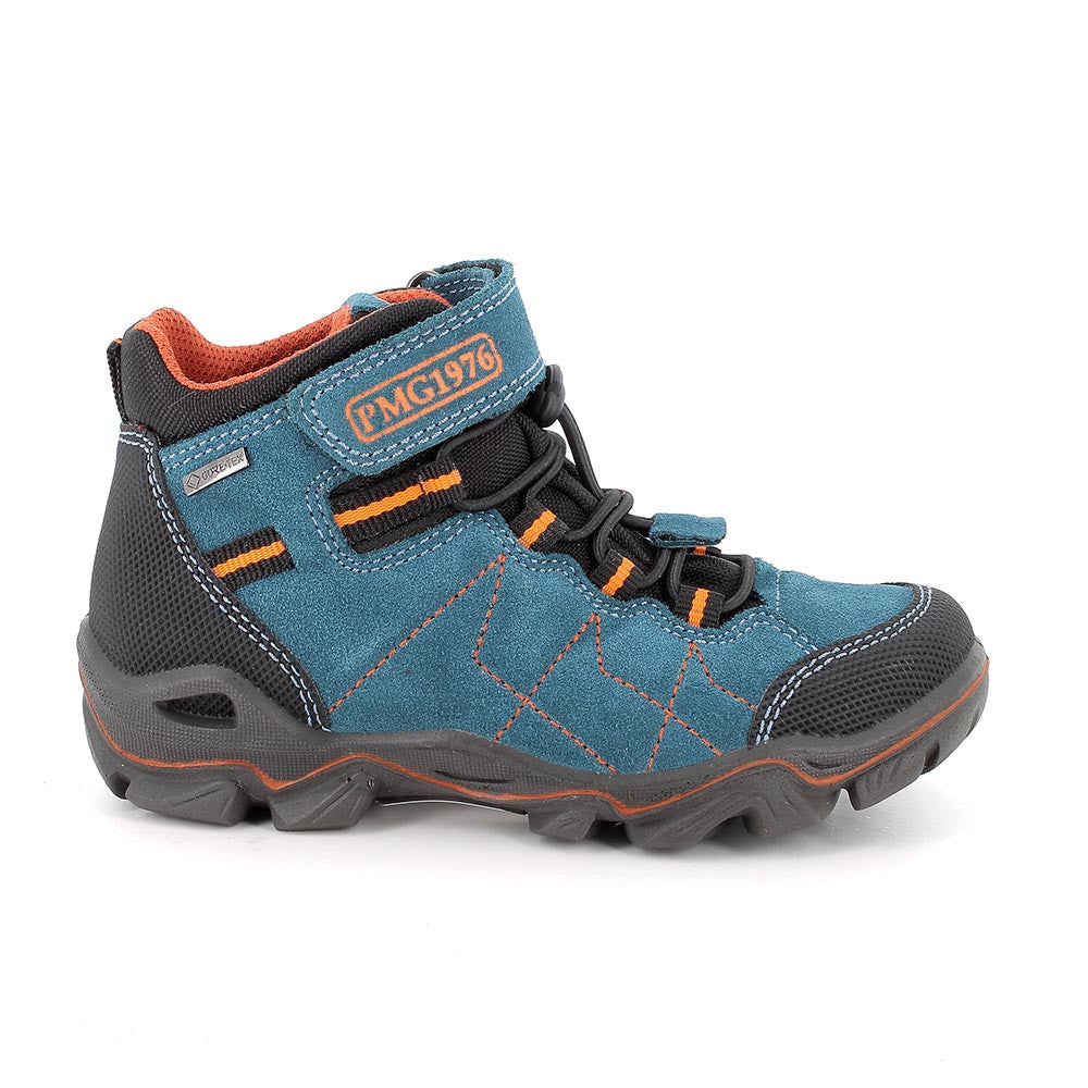 Primigi pantofi baieti cu siret rlastic GORE-TEX 31-35 Scamos Ottanio/Nero