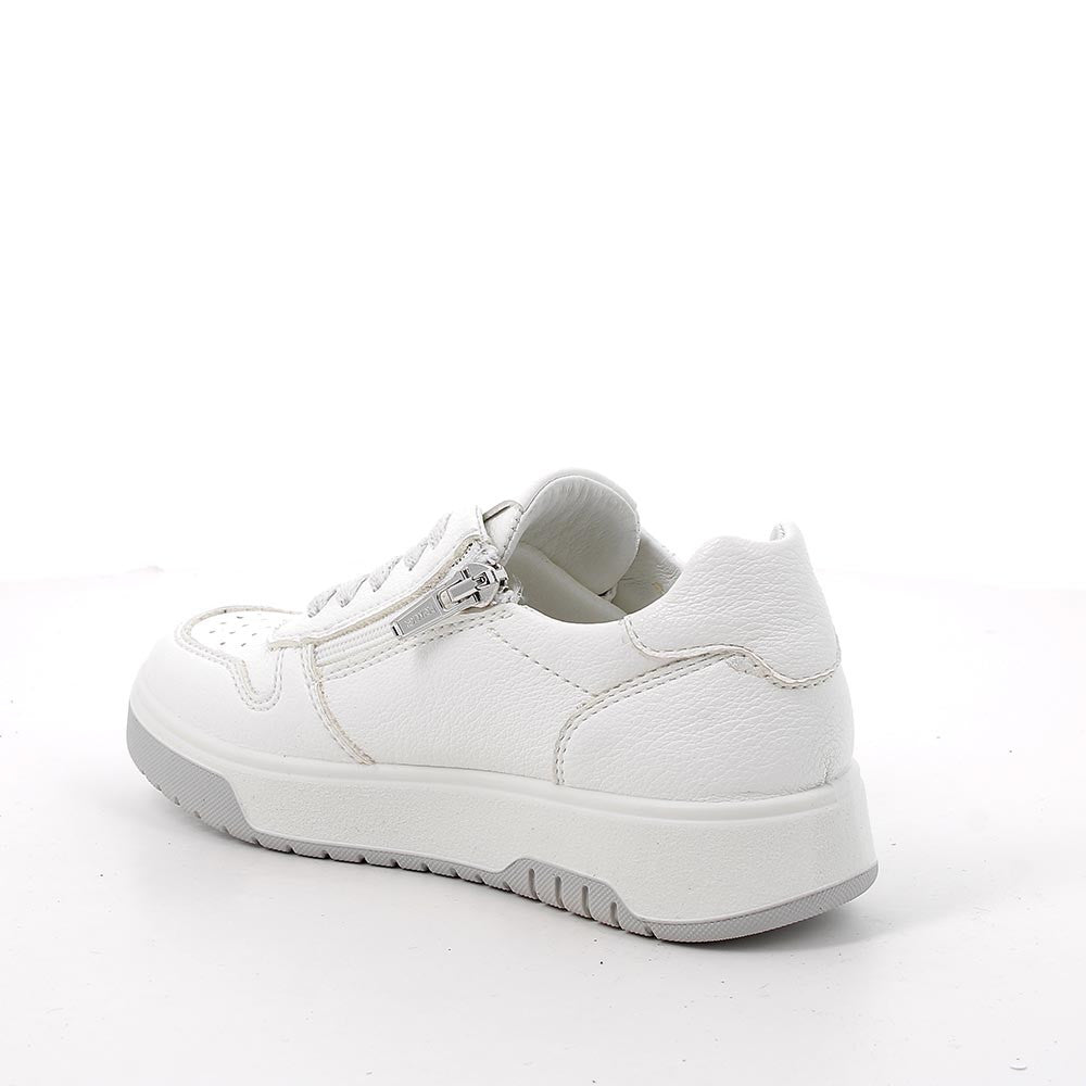 Primigi pantofi baieti sport cu fermoar 27-30 Nappa Bottal Blanco