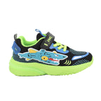Primigi pantofi baieti sport cu LED 24-33 Bicolore Nero/Celeste