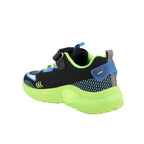Primigi pantofi baieti sport cu LED 24-33 Bicolore Nero/Celeste