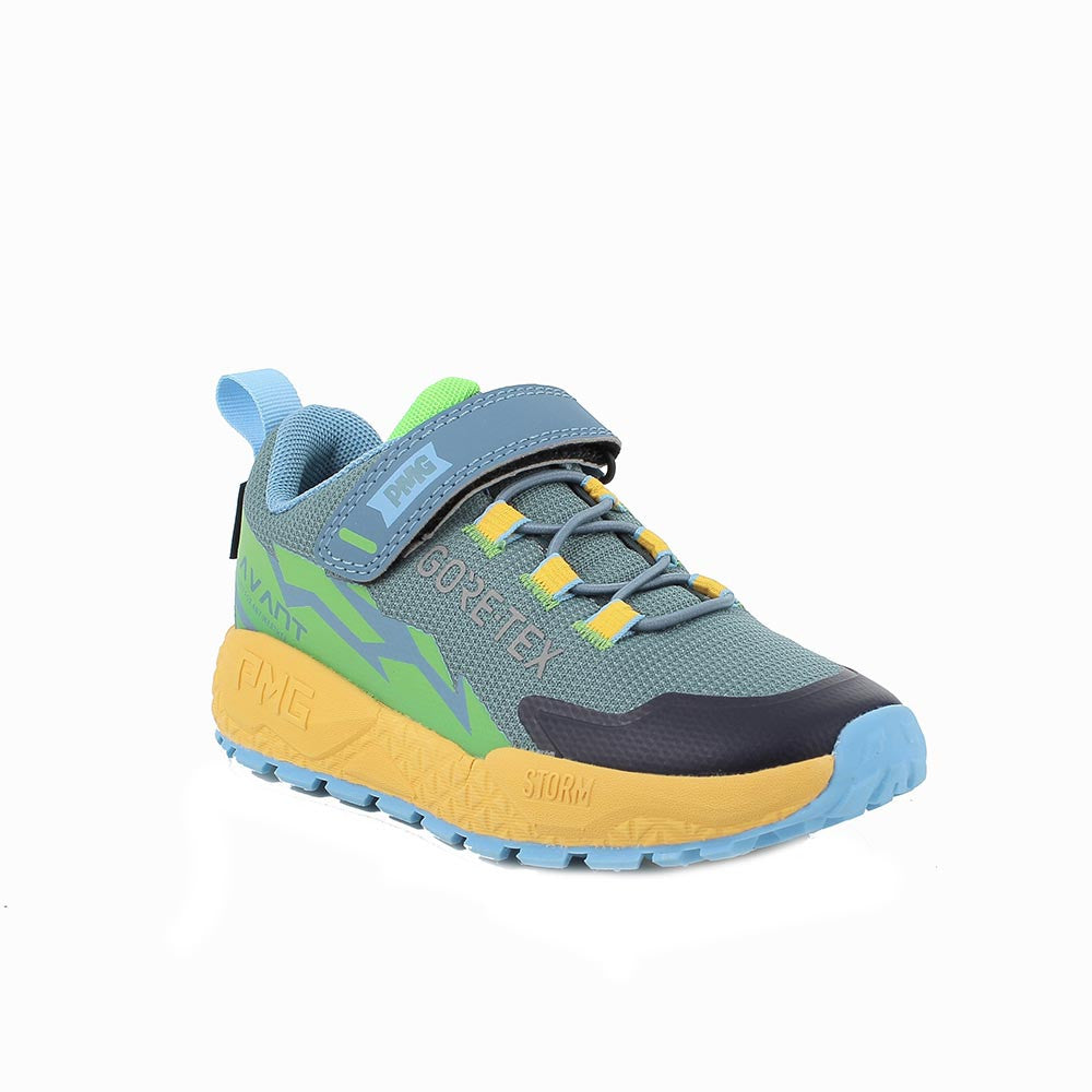 Primigi pantofi baieti sport Gore-Tex 24-36 Tess.Rete Petrolio-Verde